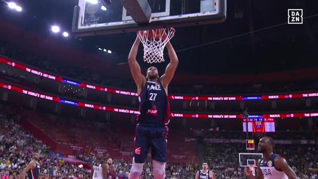 フランス代表ゴベールがアメリカ戦で見せた圧巻プレー集