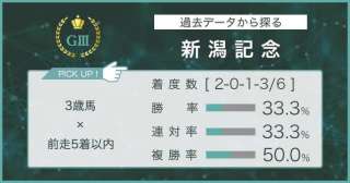 【新潟記念×過去データ分析】8枠と左回り重賞実績に注目！