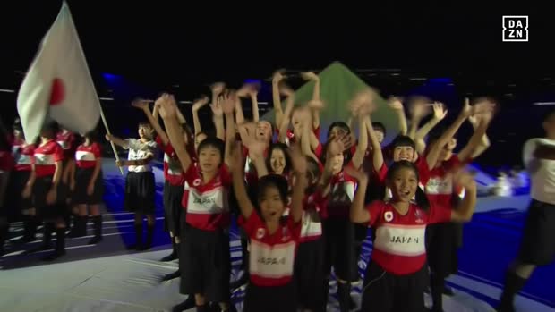 RWC日本大会が開幕!オープニングセレモニーで富士山の演出と共に出場全チームを紹介