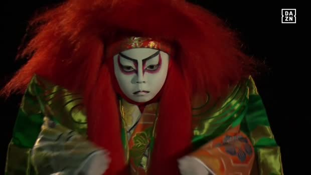 RWC開会式で歌舞伎俳優の市川右團次・右近親子がサプライズ登場